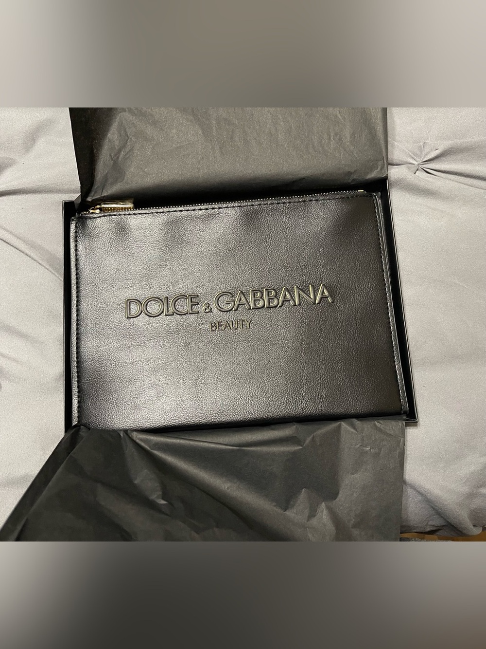 Dolce & Gabbana Beauty Black Cosmetic Pouch GWP NIB